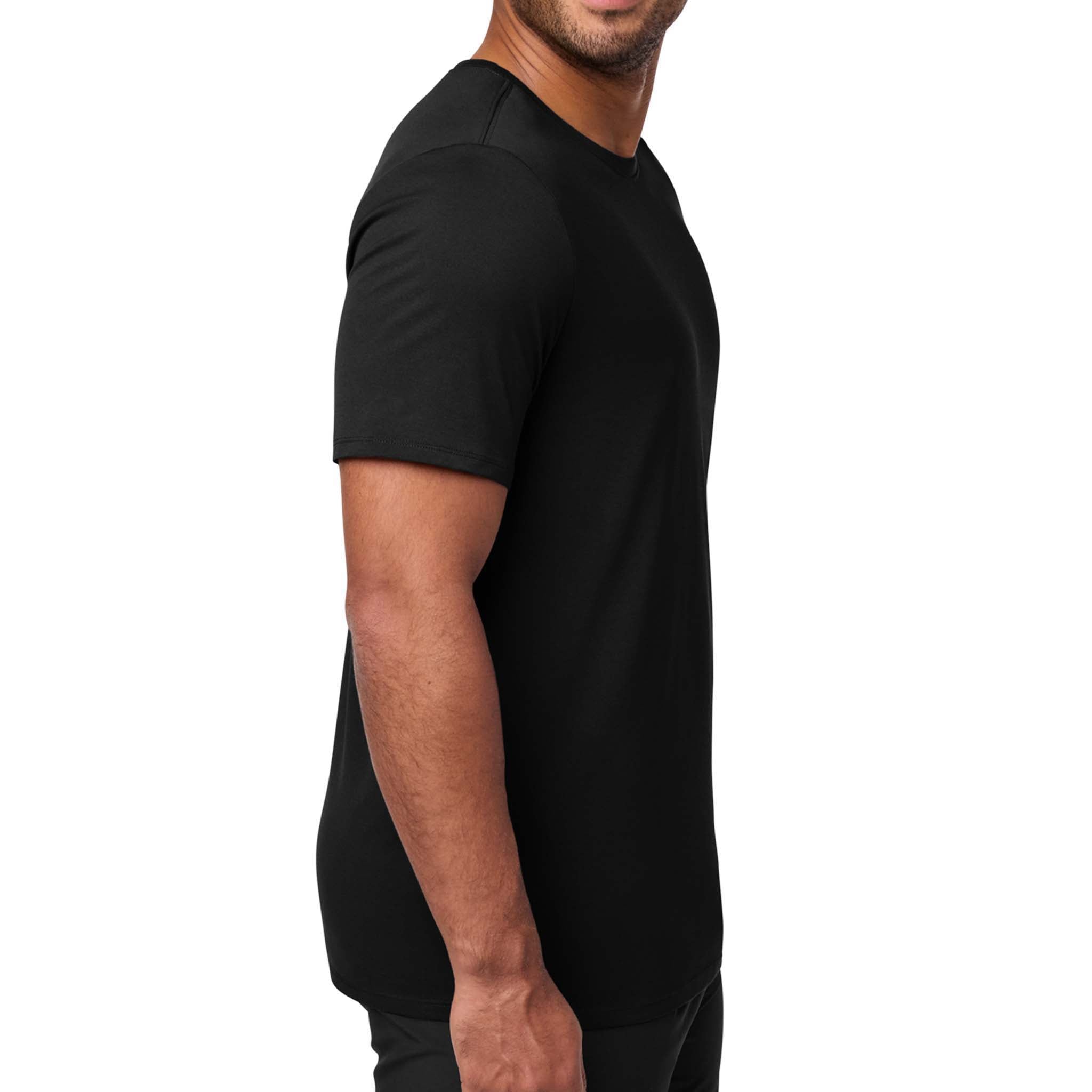 Nike NKBQ5231 custom short sleeve t-shirt in black, right side view