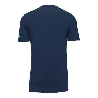 Nike NKBQ5231 custom short sleeve t-shirt in college navy, back view