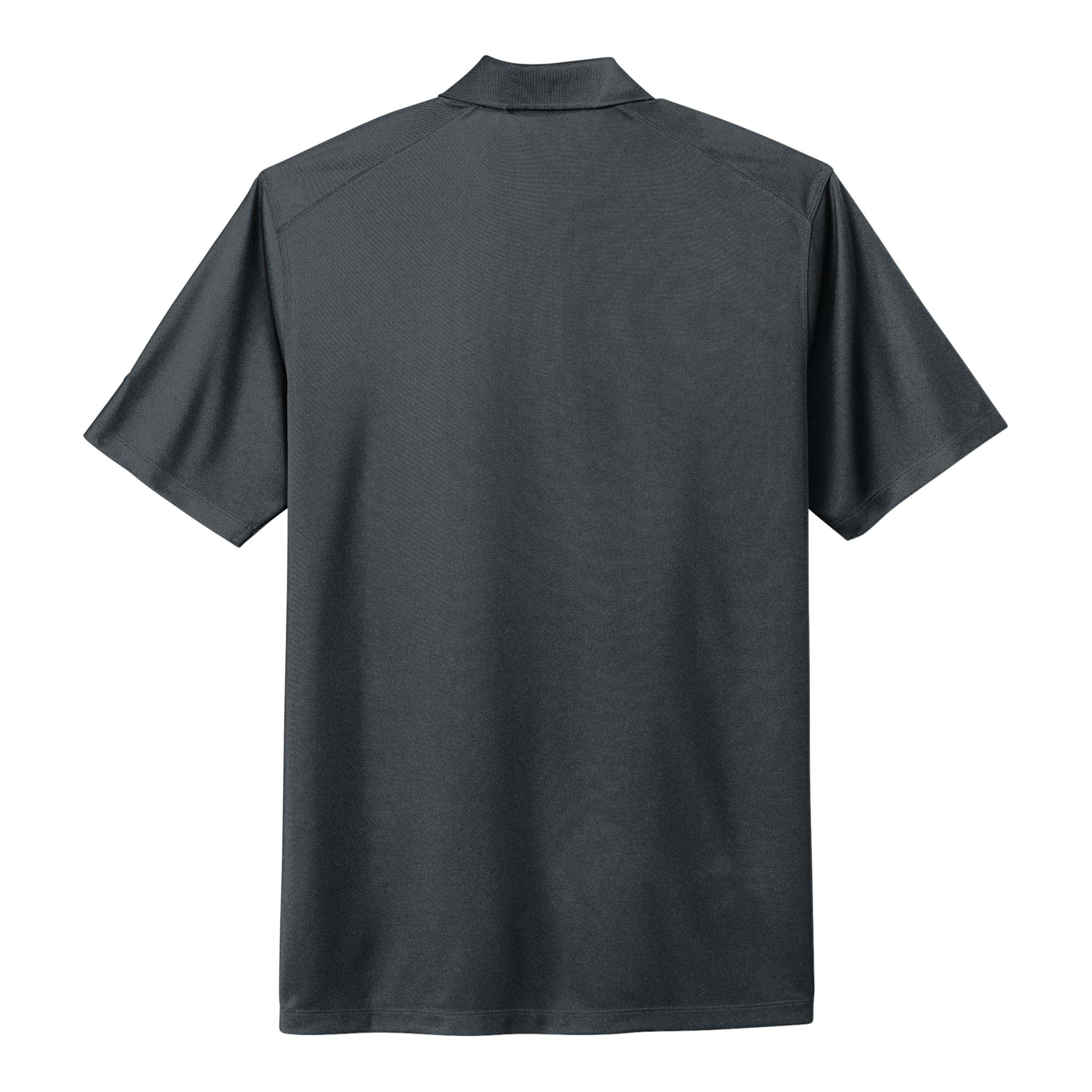 Nike NKDC1963 custom polo in anthracite, back view