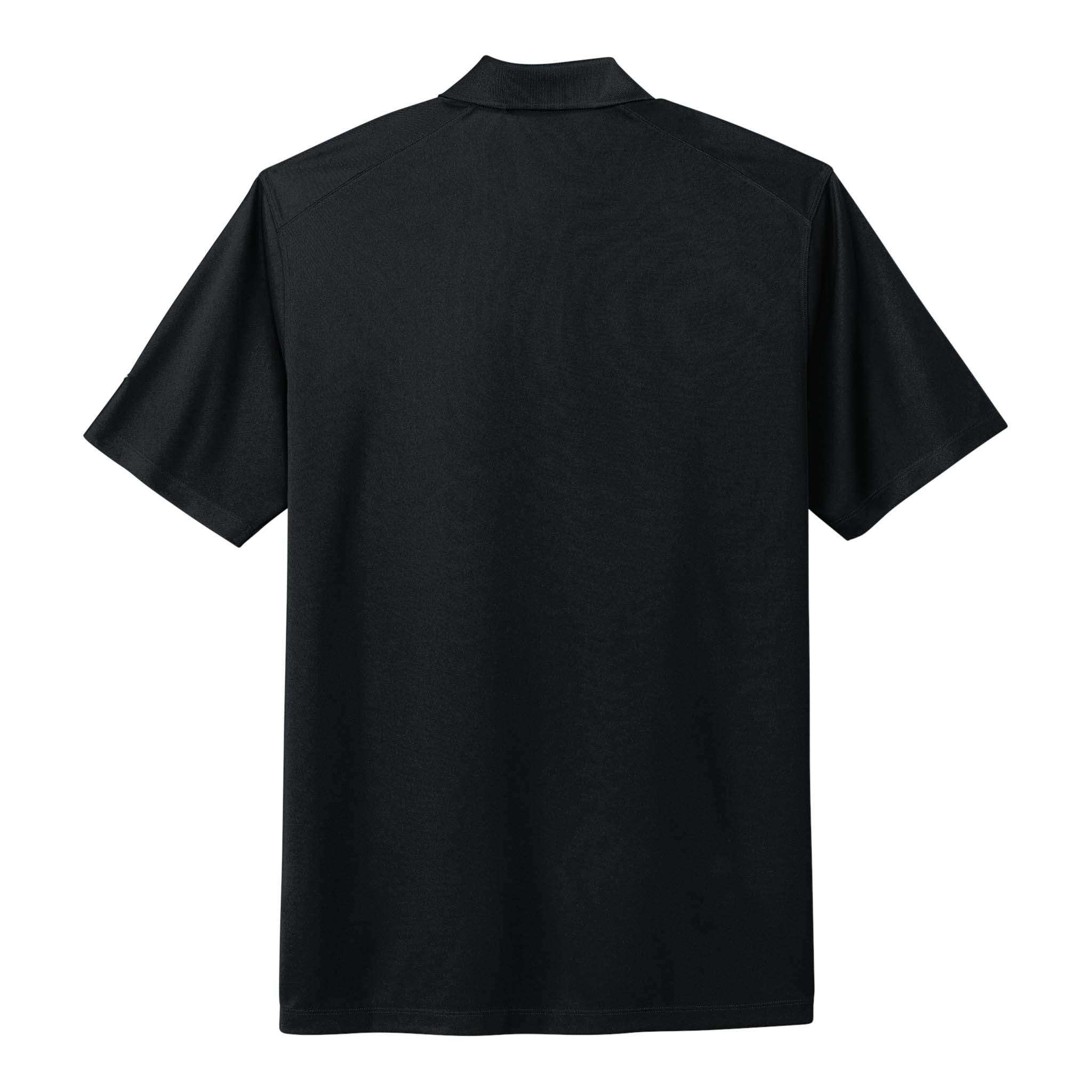 Nike NKDC1963 custom polo in black, back view