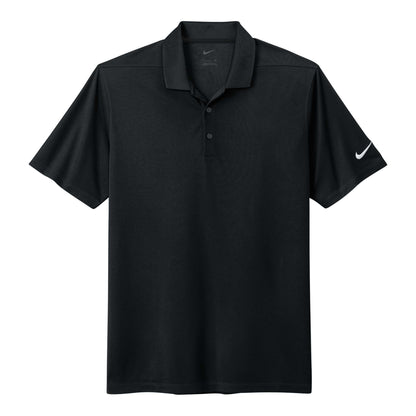 Nike NKDC1963 custom polo in black, front view