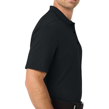 Nike NKDC1963 custom polo in black, right side view