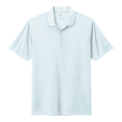 Nike NKDC1963 custom polo in blue tint, front view