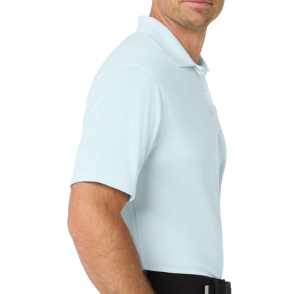 Nike NKDC1963 custom polo in blue tint, right side view