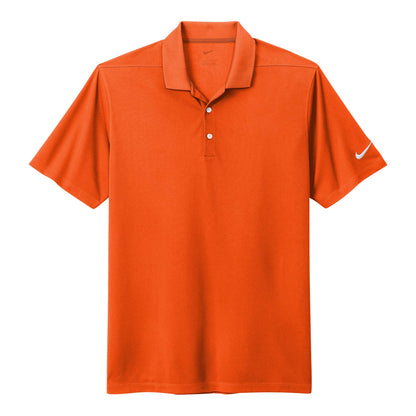 Nike NKDC1963 custom polo in brilliant orange, front view