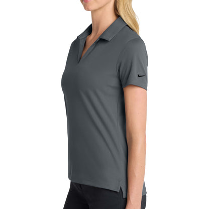 Nike NKDC1991 custom polo in anthracite, left side view