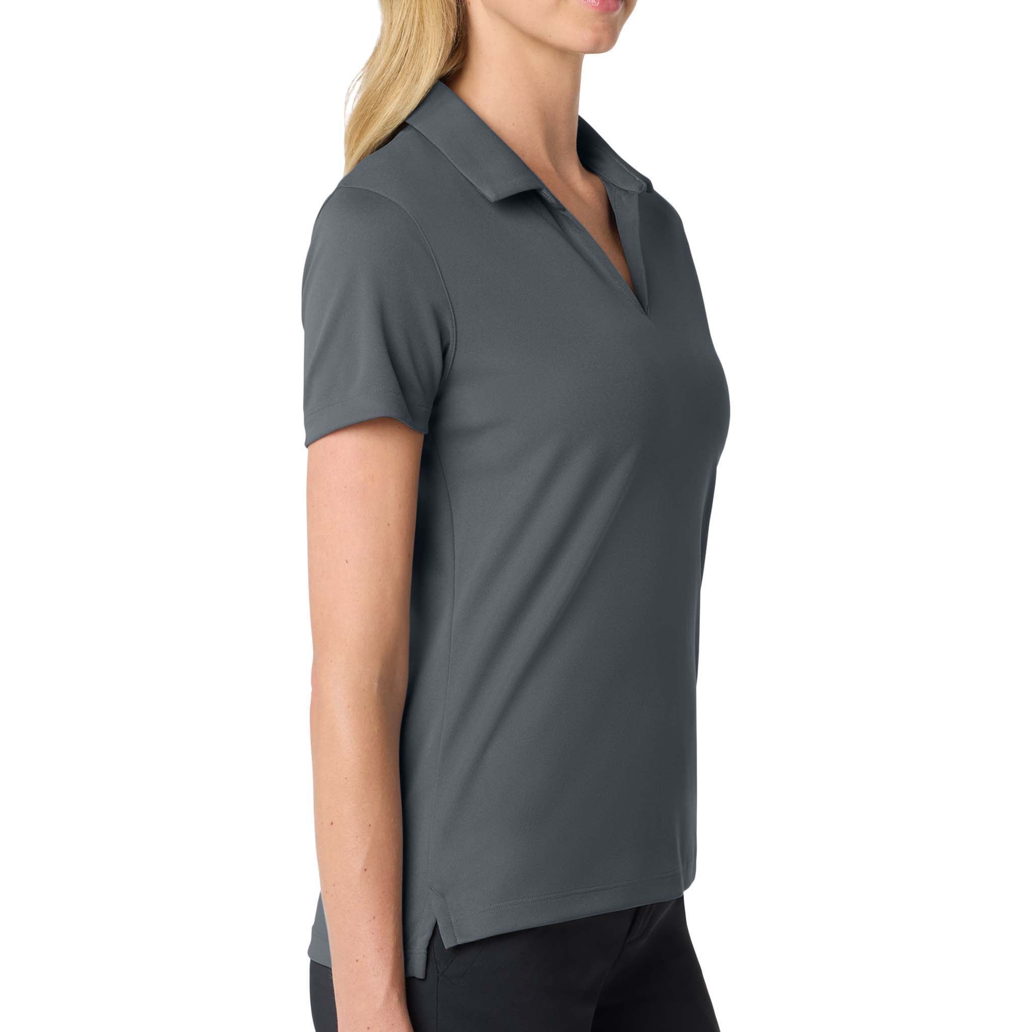 Nike NKDC1991 custom polo in anthracite, right side view