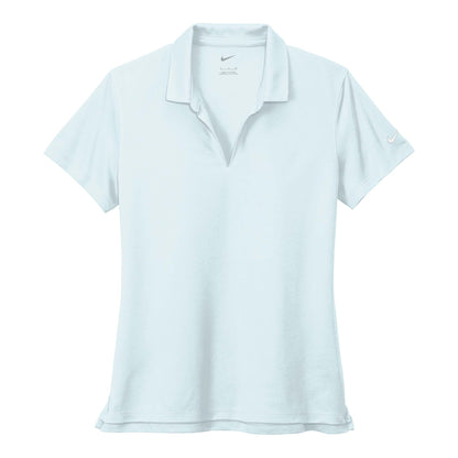 Nike NKDC1991 custom polo in blue tint, front view