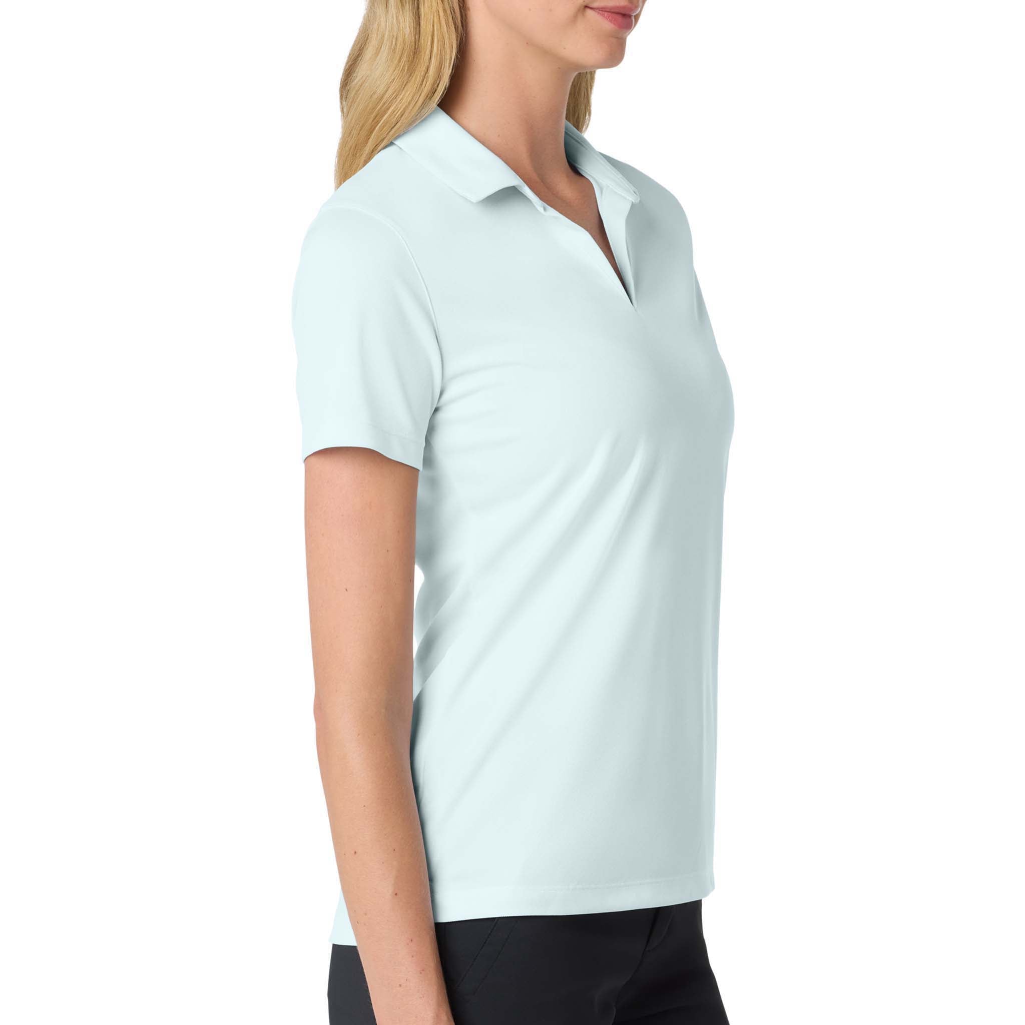 Nike NKDC1991 custom polo in blue tint, right side view