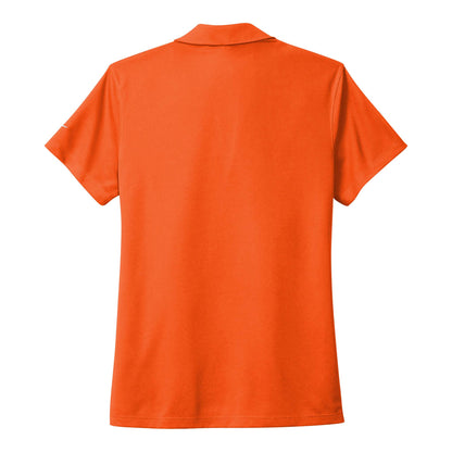 Nike NKDC1991 custom polo in brilliant orange, back view