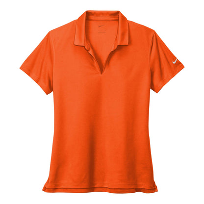 Nike NKDC1991 custom polo in brilliant orange, front view