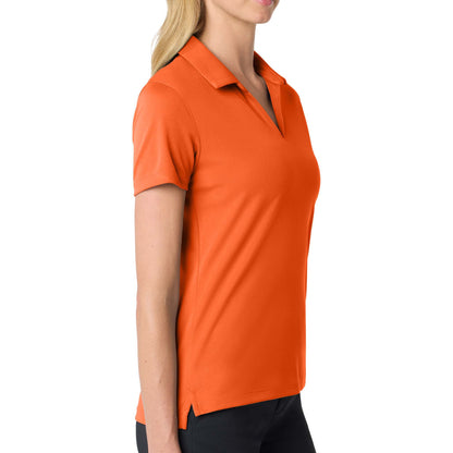 Nike NKDC1991 custom polo in brilliant orange, right side view