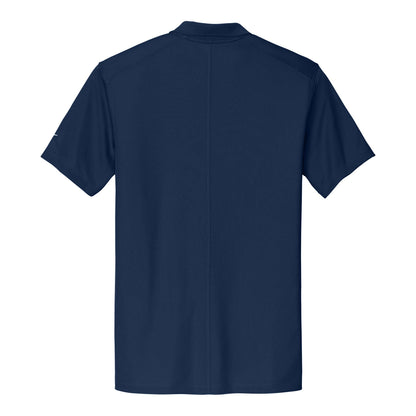 Nike NKDX6684 custom polo in college navy, back view