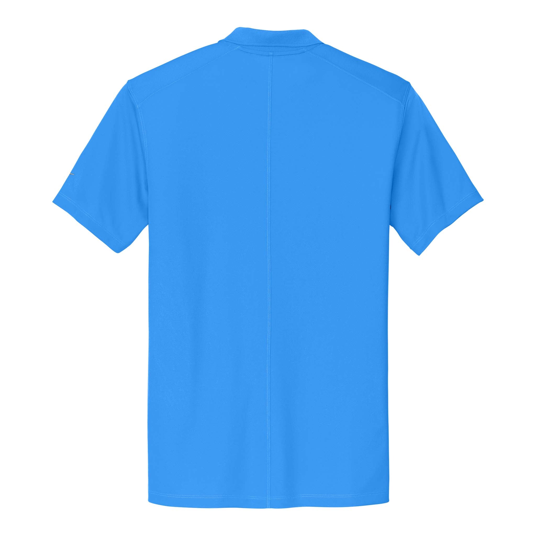 Nike NKDX6684 custom polo in light photo blue, back view