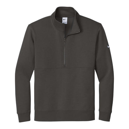Nike NKDX6718 custom quarter-zip in anthracite, front view