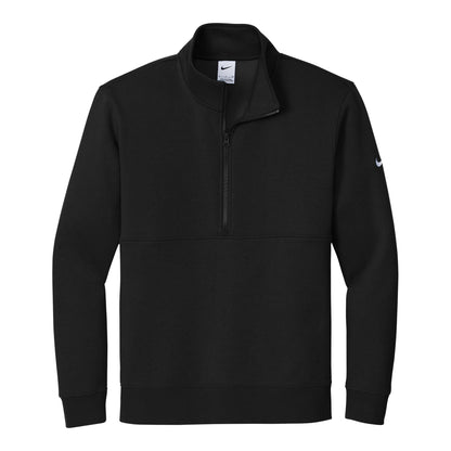 Nike NKDX6718 custom quarter-zip in black, front view