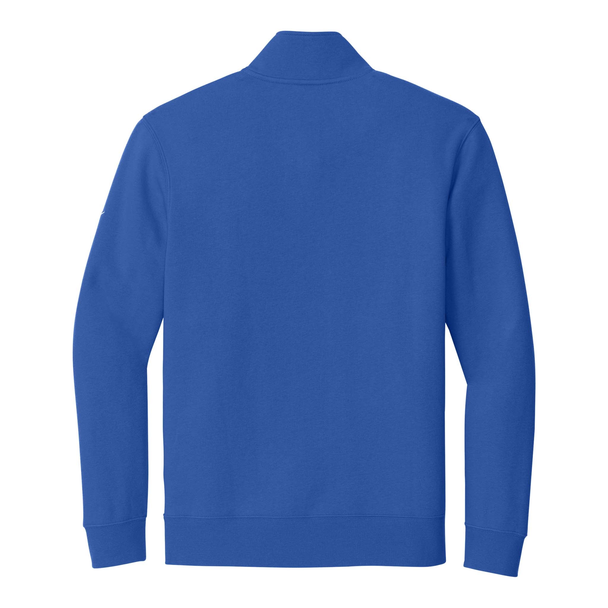 Nike NKDX6718 custom quarter-zip in game royal, back view