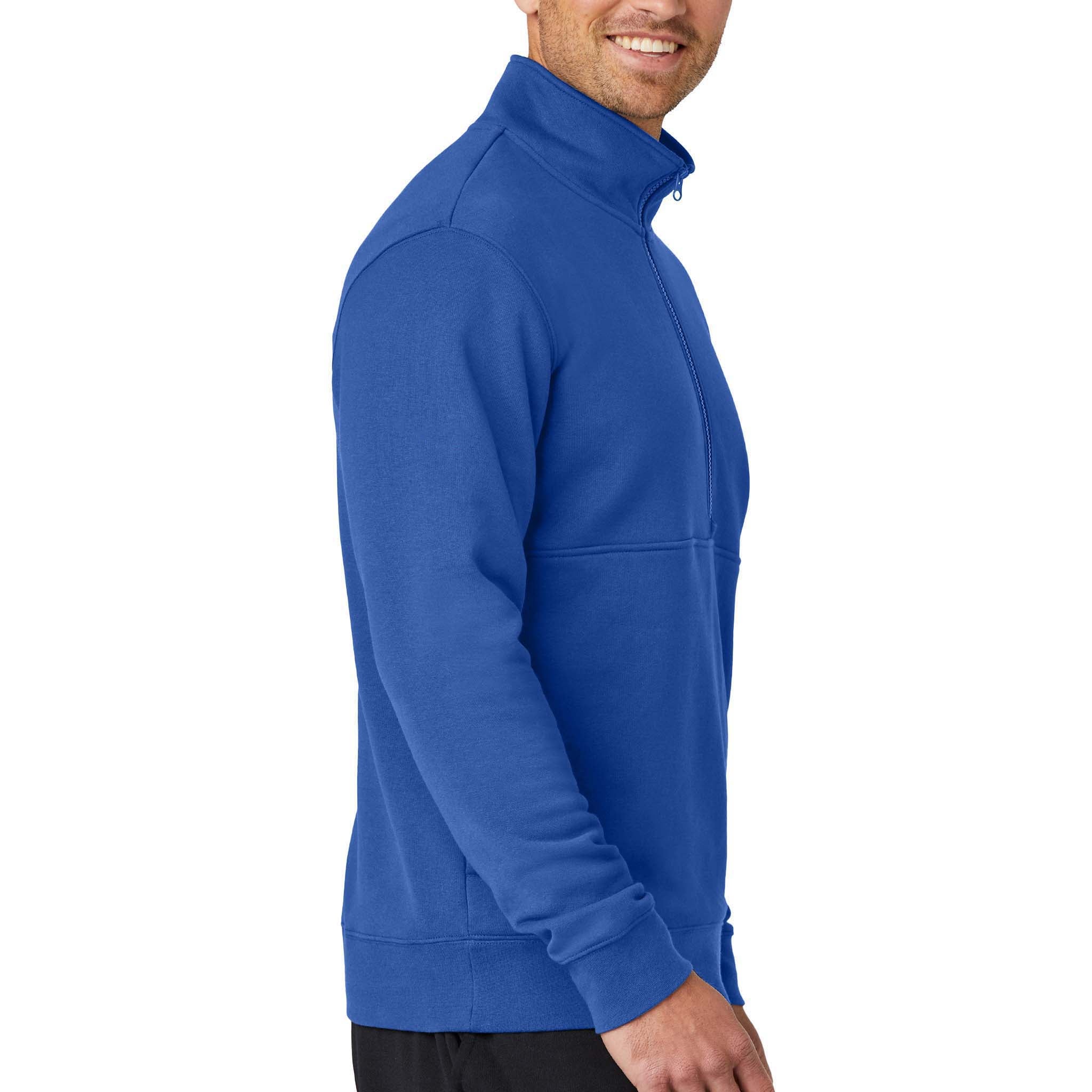 Nike NKDX6718 custom quarter-zip in game royal, right side view