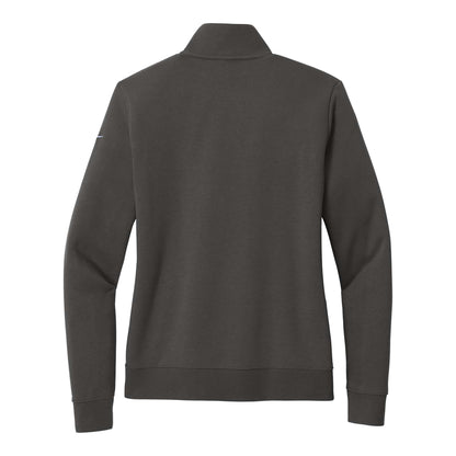 Nike NKDX6720 custom quarter-zip in anthracite, back view