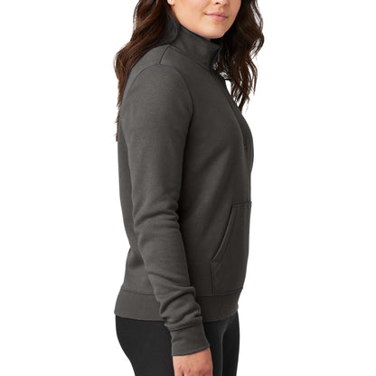 Nike NKDX6720 custom quarter-zip in anthracite, right side view