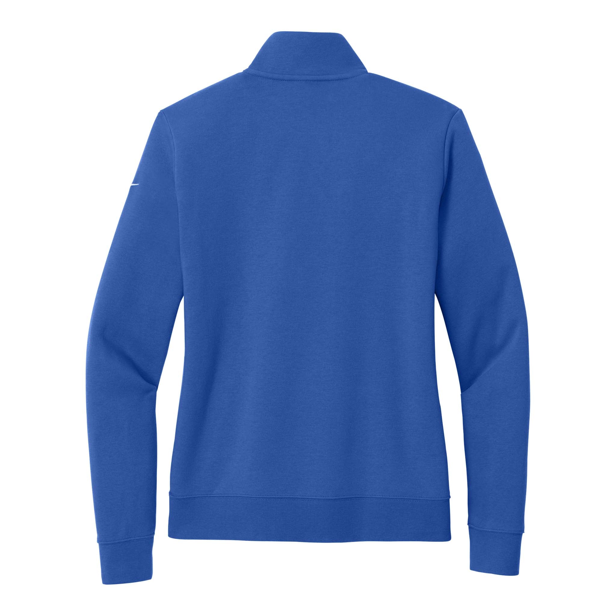 Nike NKDX6720 custom quarter-zip in game royal, back view
