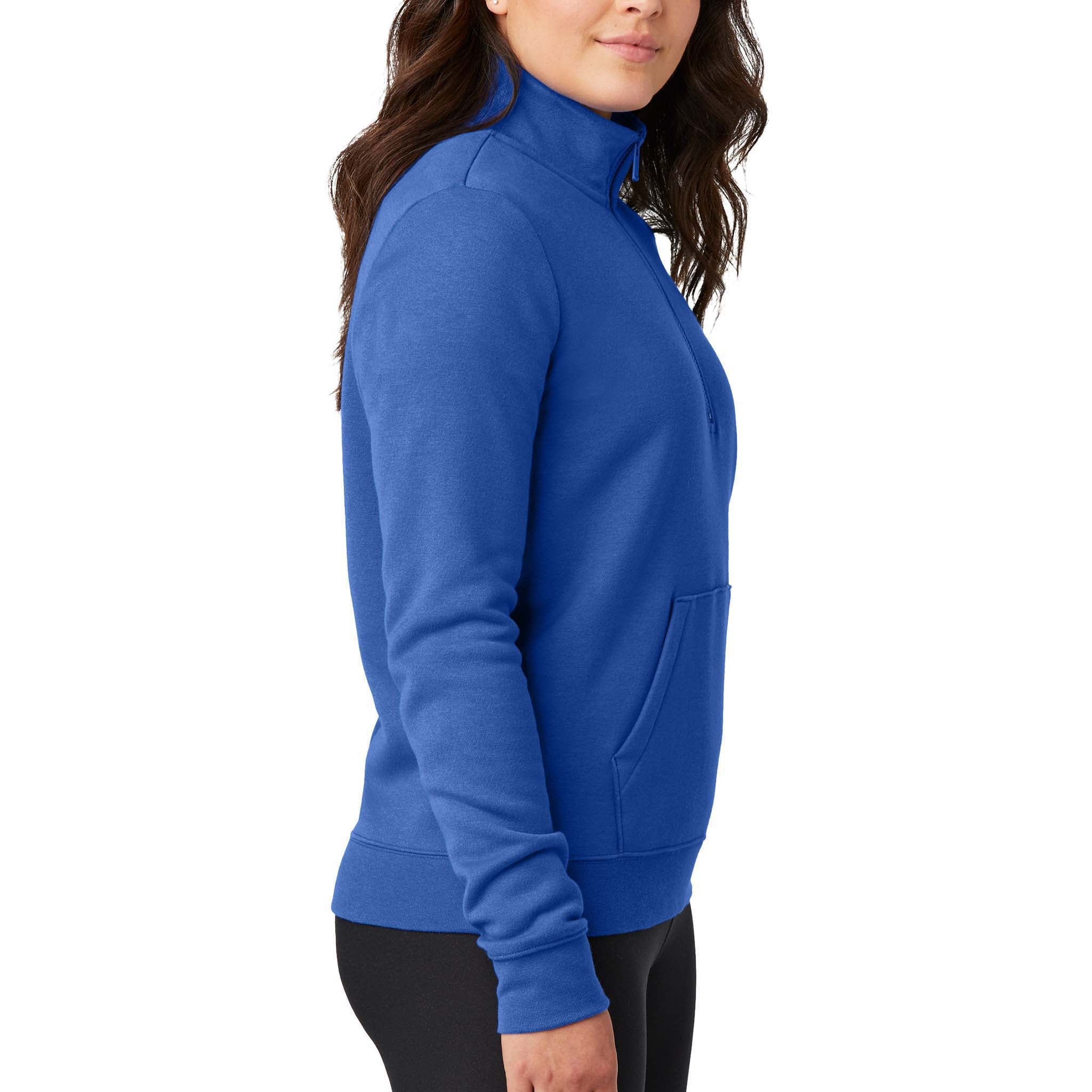 Nike NKDX6720 custom quarter-zip in game royal, right side view