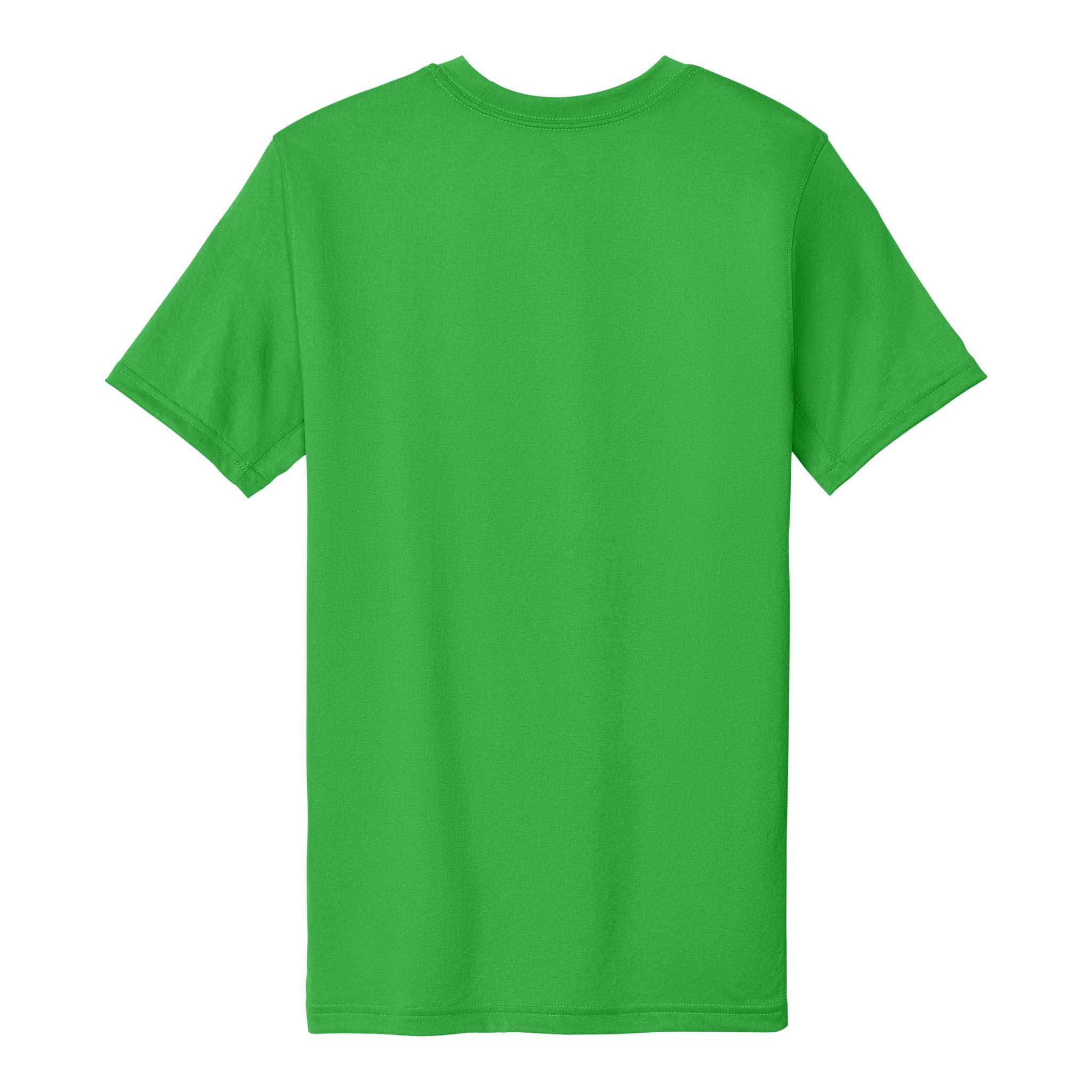 Nike NKDX8730 custom short sleeve t-shirt in apple green, back view