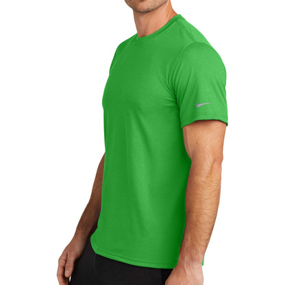 Nike NKDX8730 custom short sleeve t-shirt in apple green, left side view