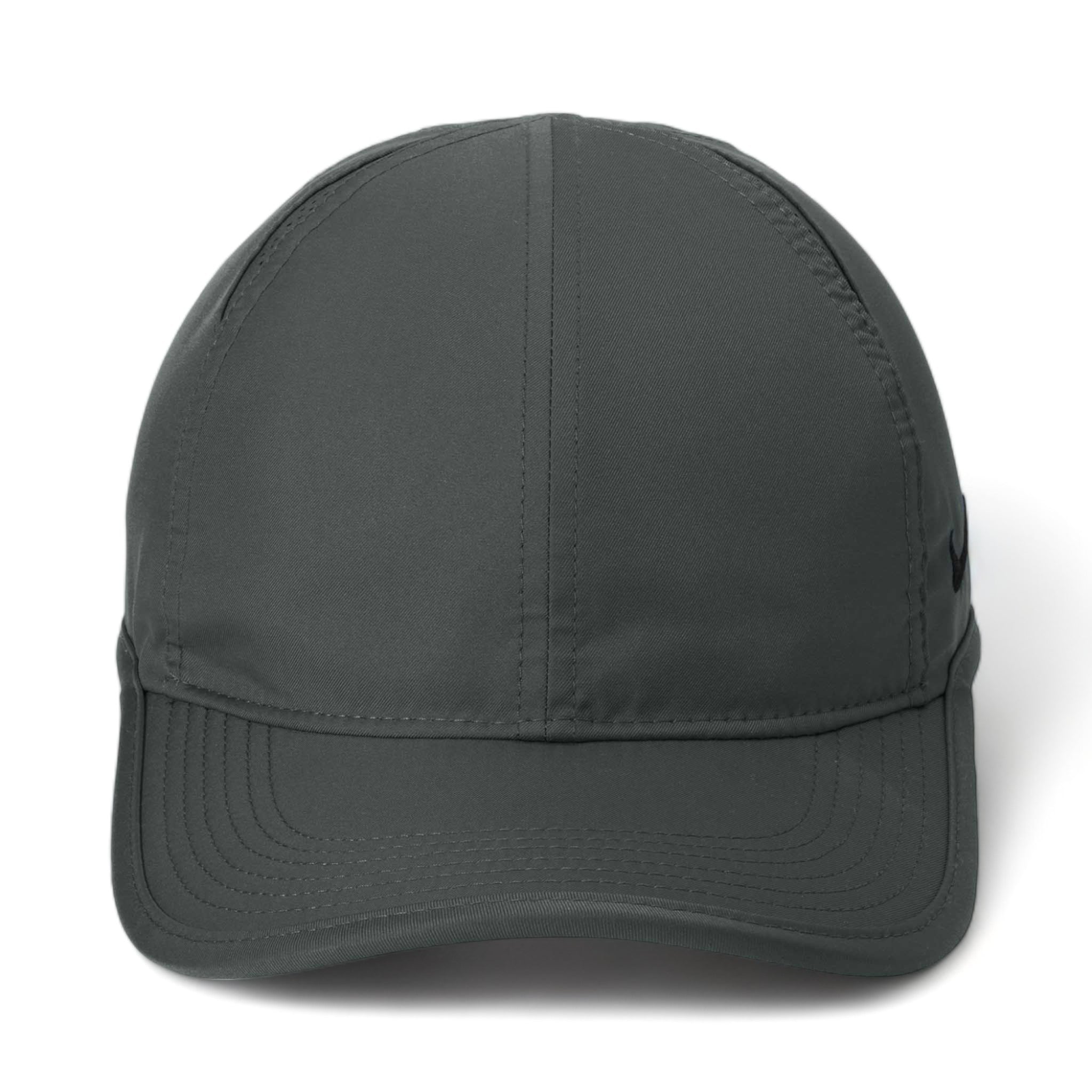 Front view of Nike NKFB5666 custom hat in anthracite