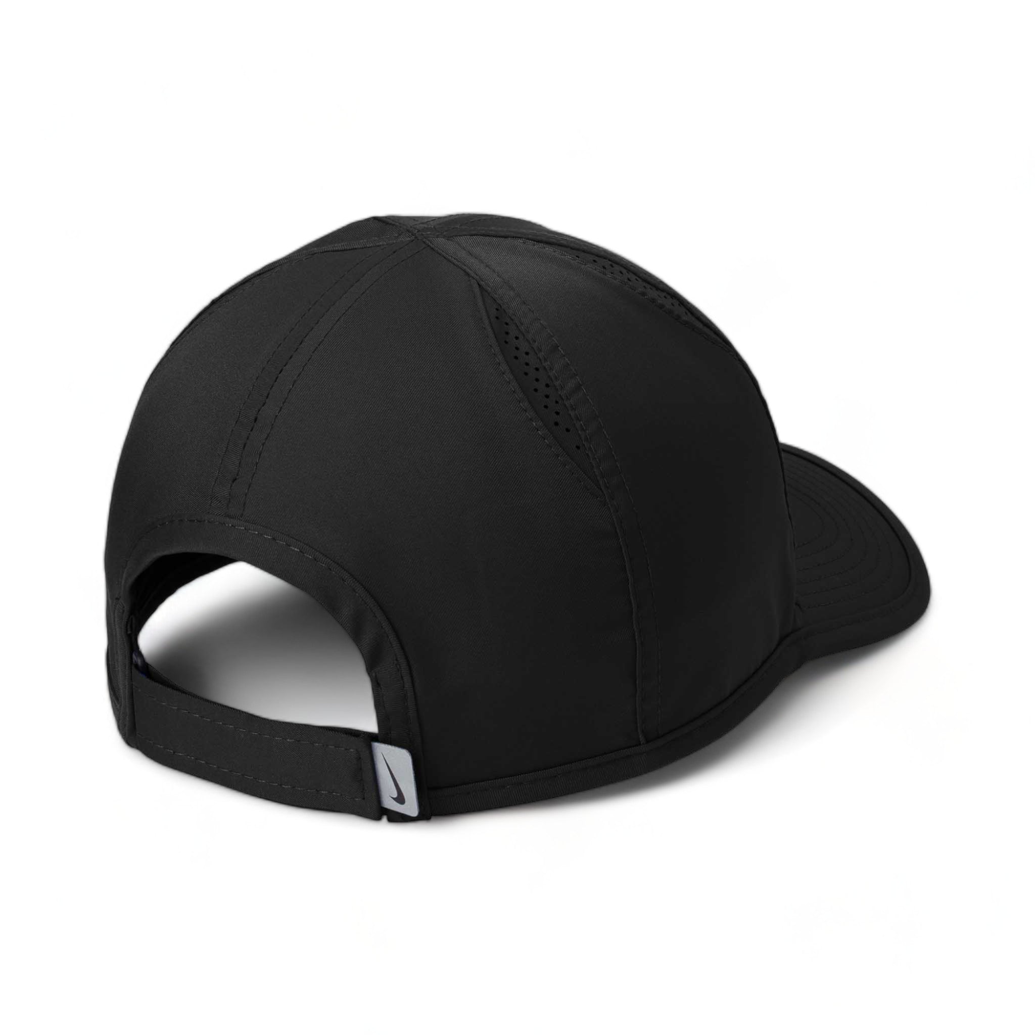 Back view of Nike NKFB5666 custom hat in black