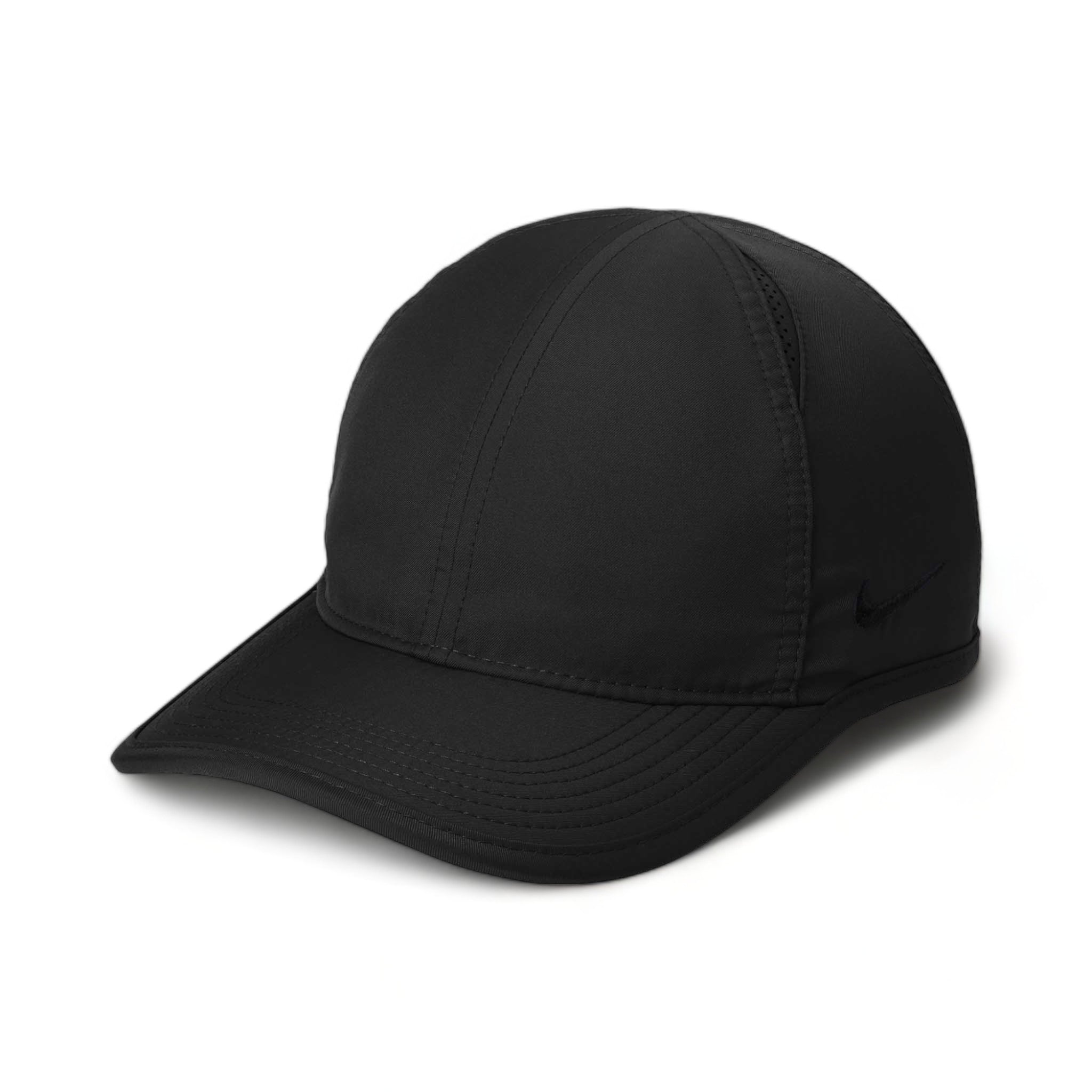 Side view of Nike NKFB5666 custom hat in black