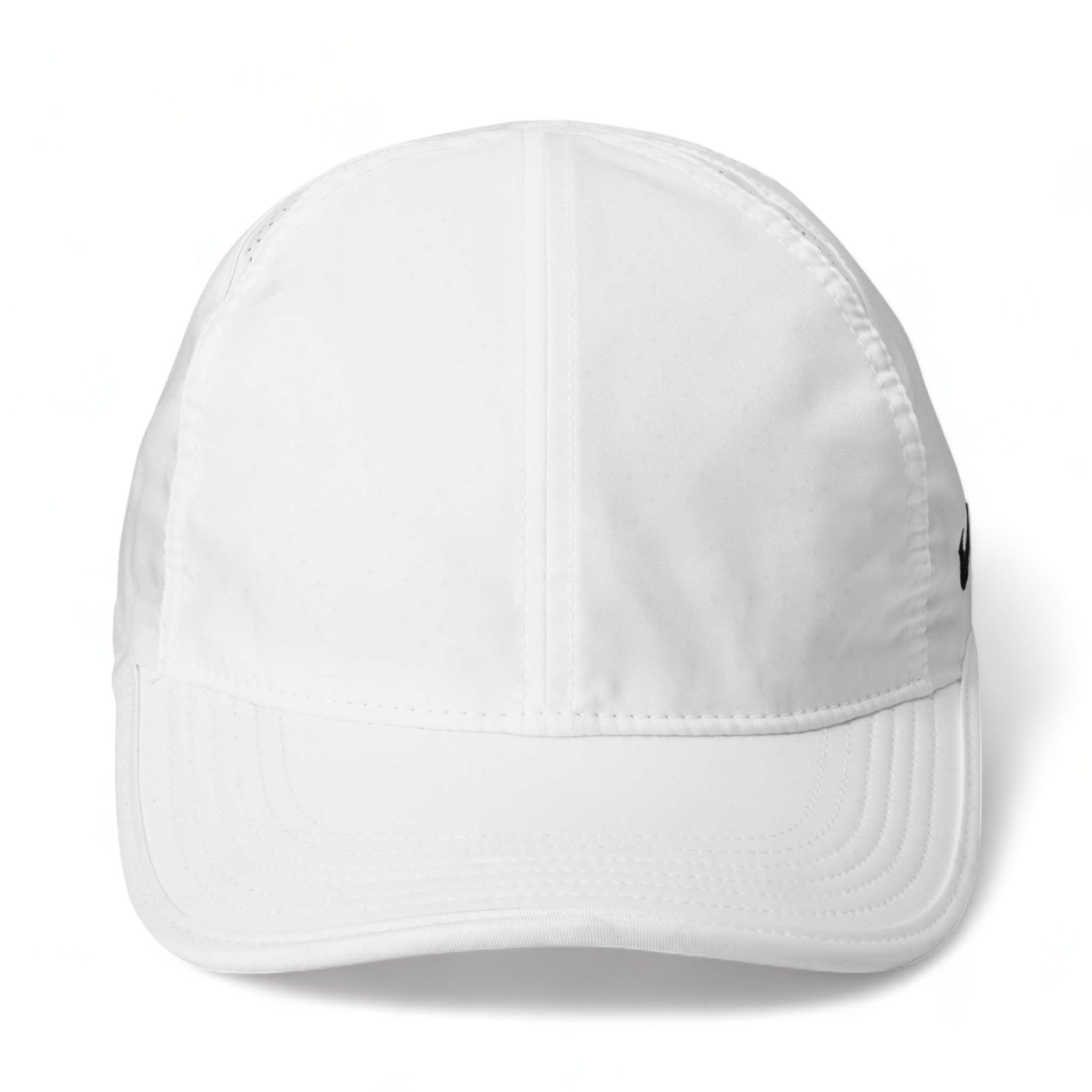Front view of Nike NKFB5666 custom hat in white