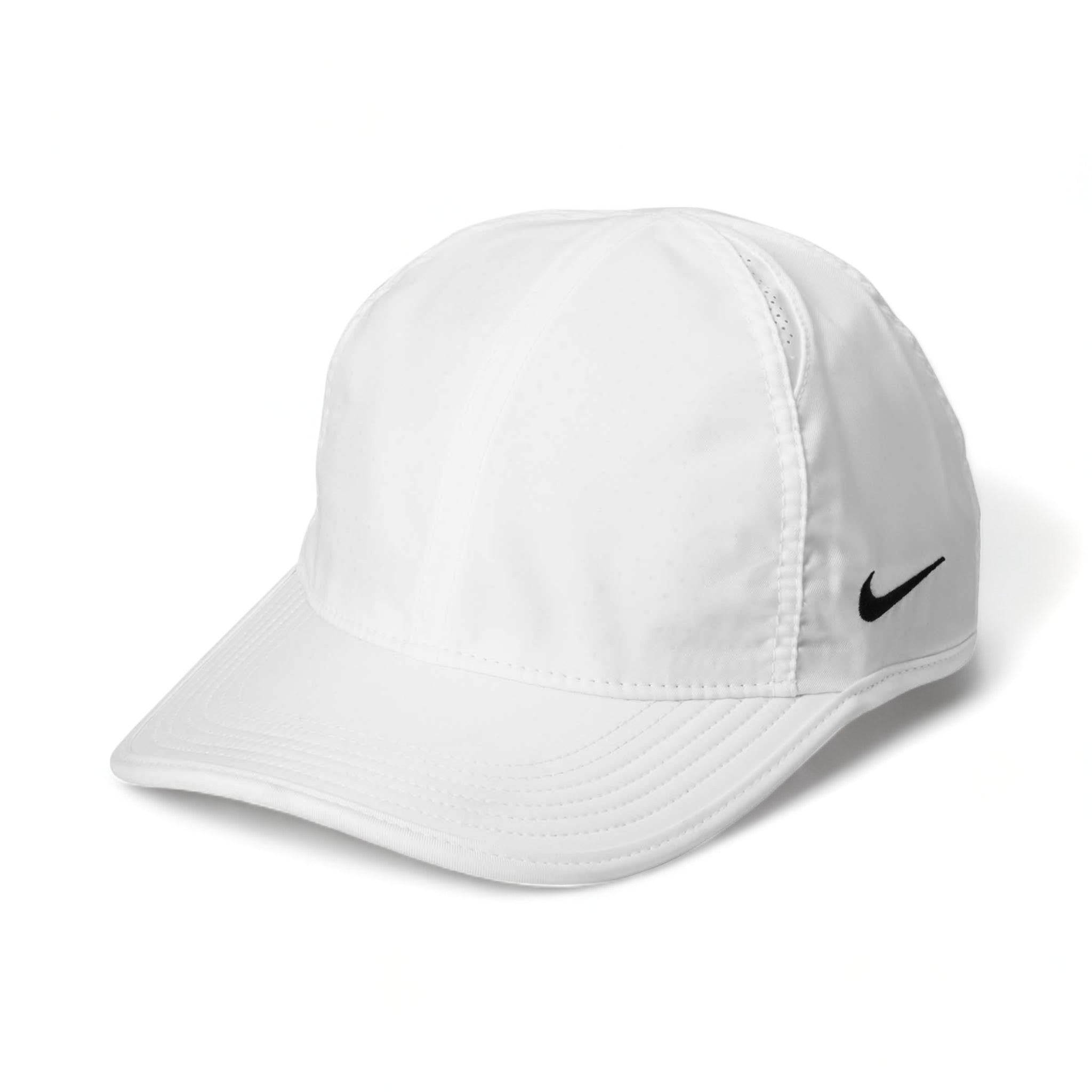 Side view of Nike NKFB5666 custom hat in white