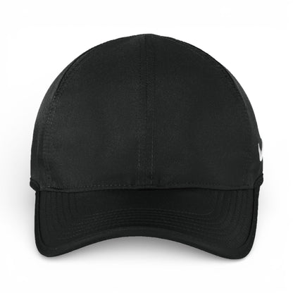 Front view of Nike NKFB5666 custom hat in black