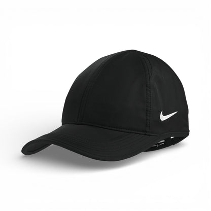 Left side view of Nike NKFB5666 custom hat in black