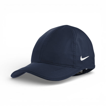 Left side view of Nike NKFB5666 custom hat in college navy