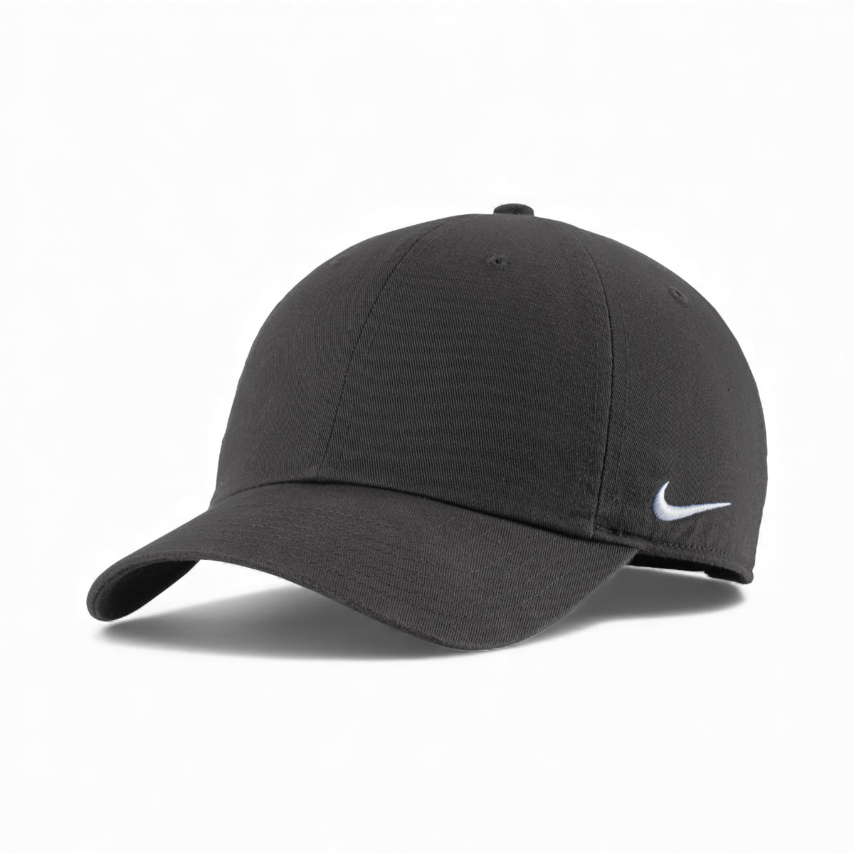 Left side view of Nike NKFB5677 custom hat in anthracite