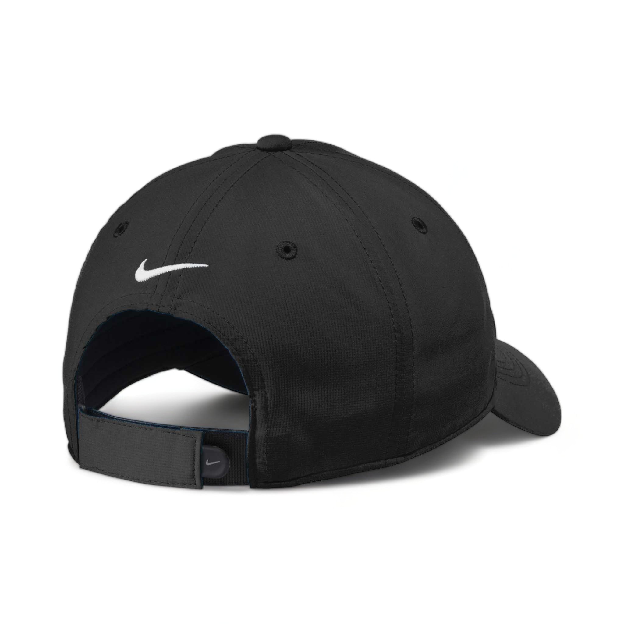 Back view of Nike NKFB6444 custom hat in black