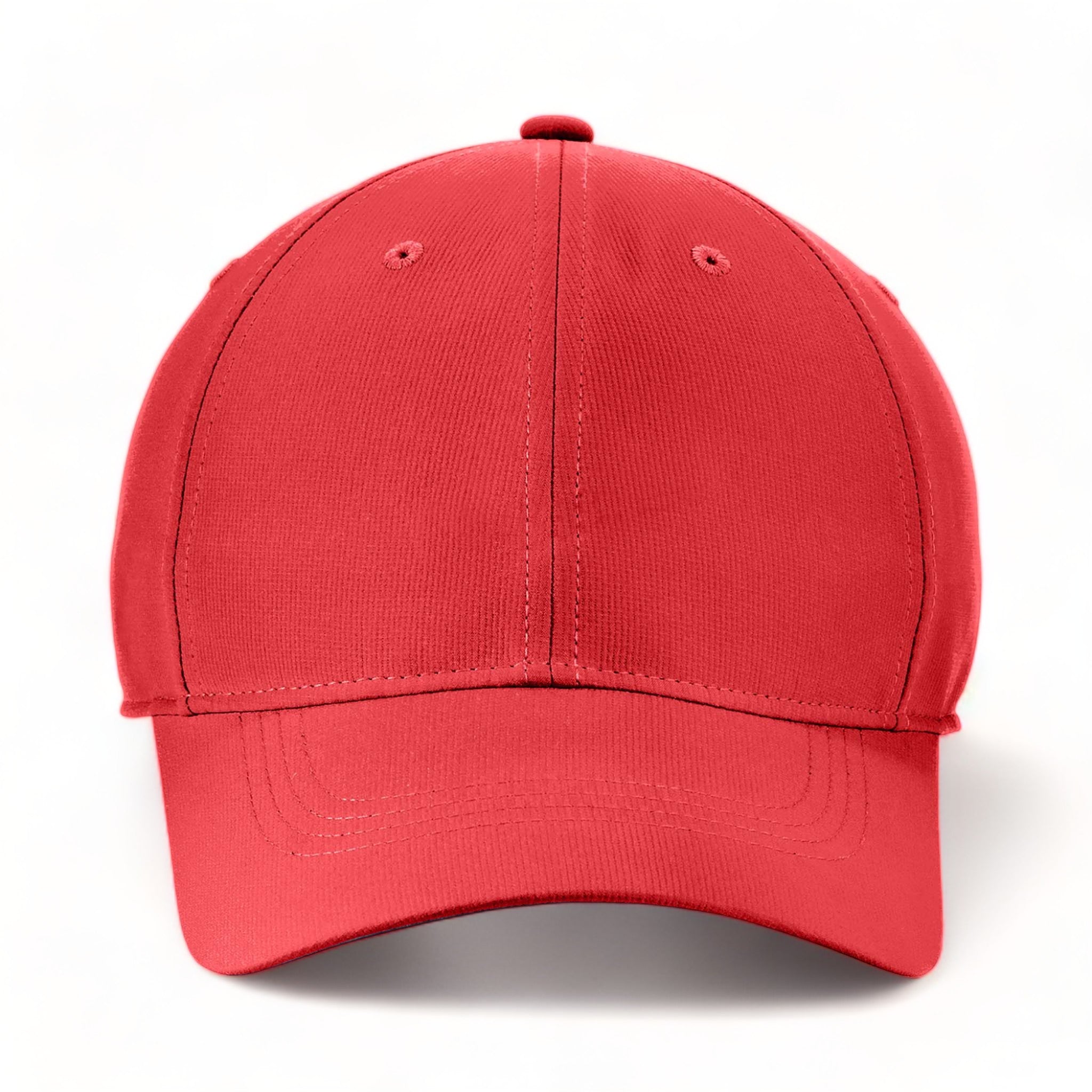 Front view of Nike NKFB6444 custom hat in university red