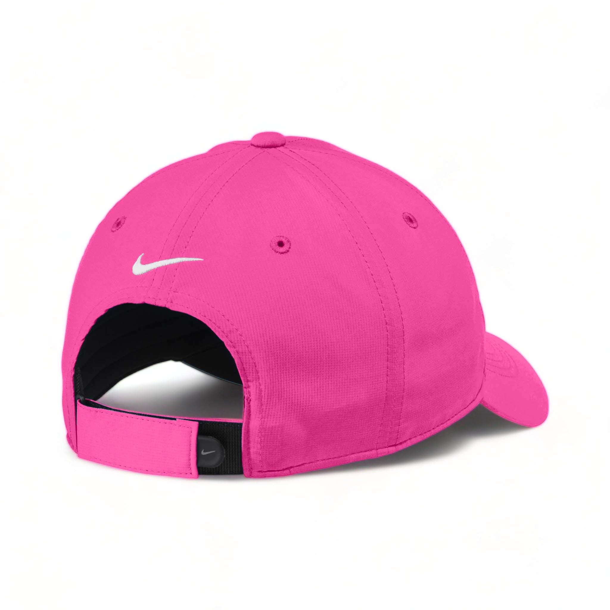 Back view of Nike NKFB6444 custom hat in vivid pink