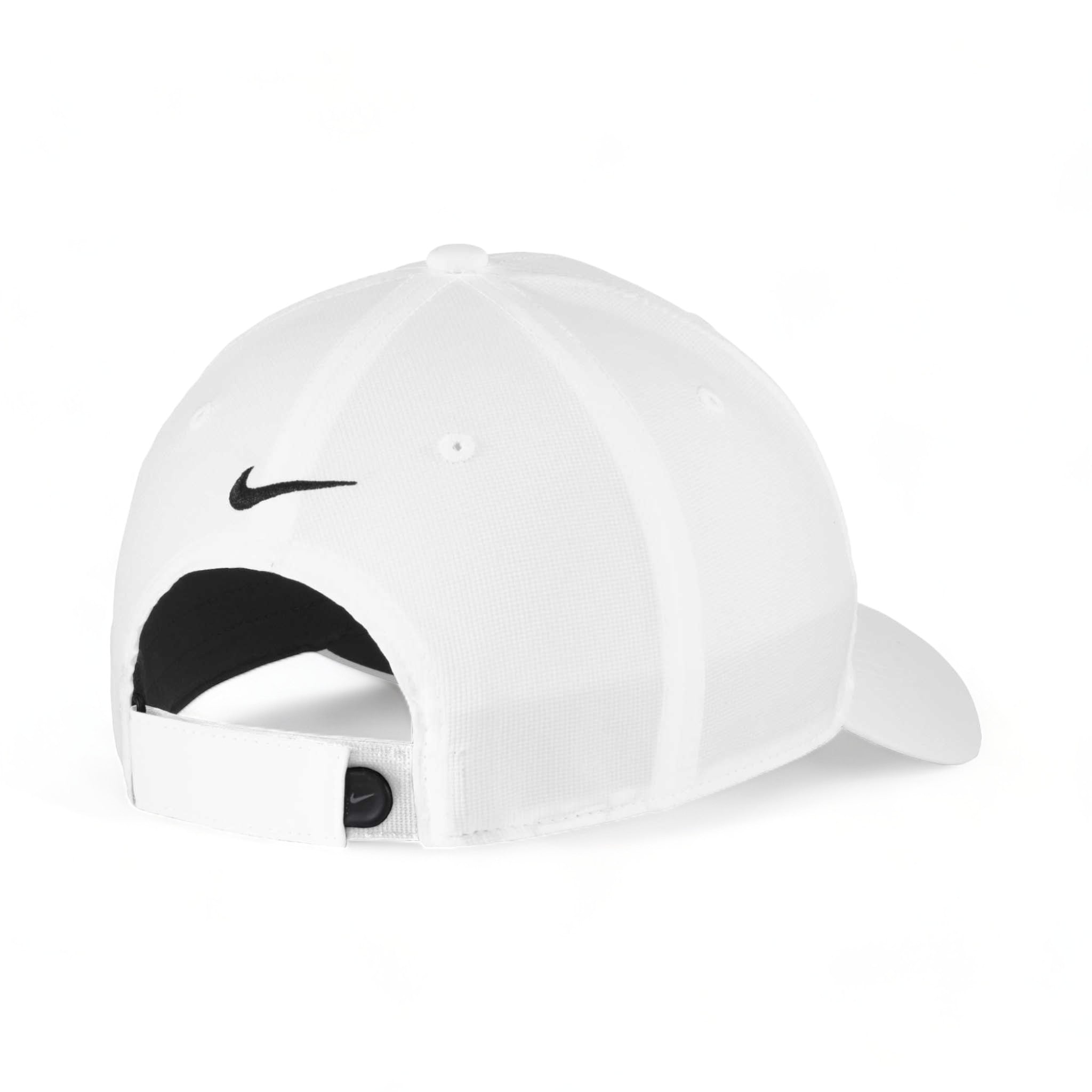 Back view of Nike NKFB6444 custom hat in white