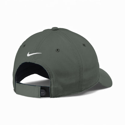 Back view of Nike NKFB6444 custom hat in anthracite