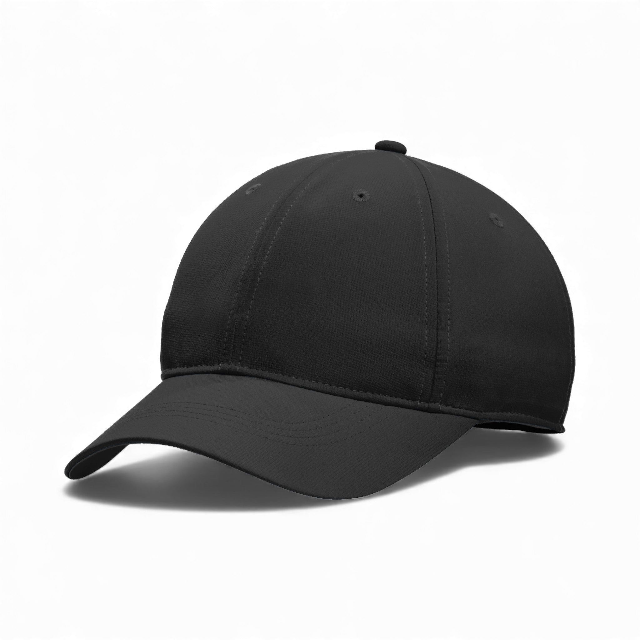 Left side view of Nike NKFB6444 custom hat in black