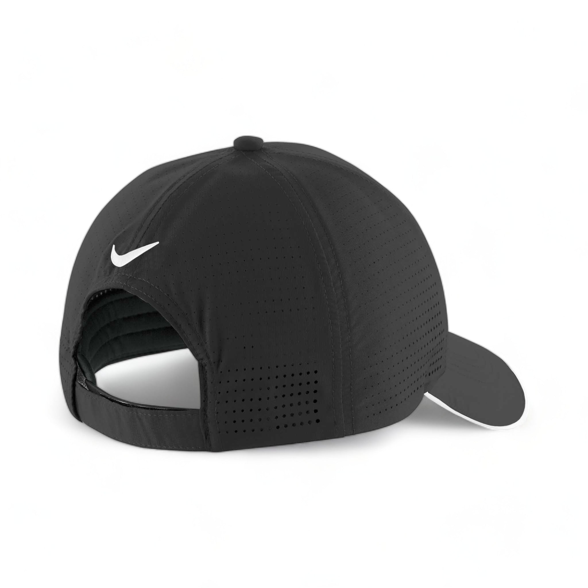 Back view of Nike NKFB6445 custom hat in anthracite and white
