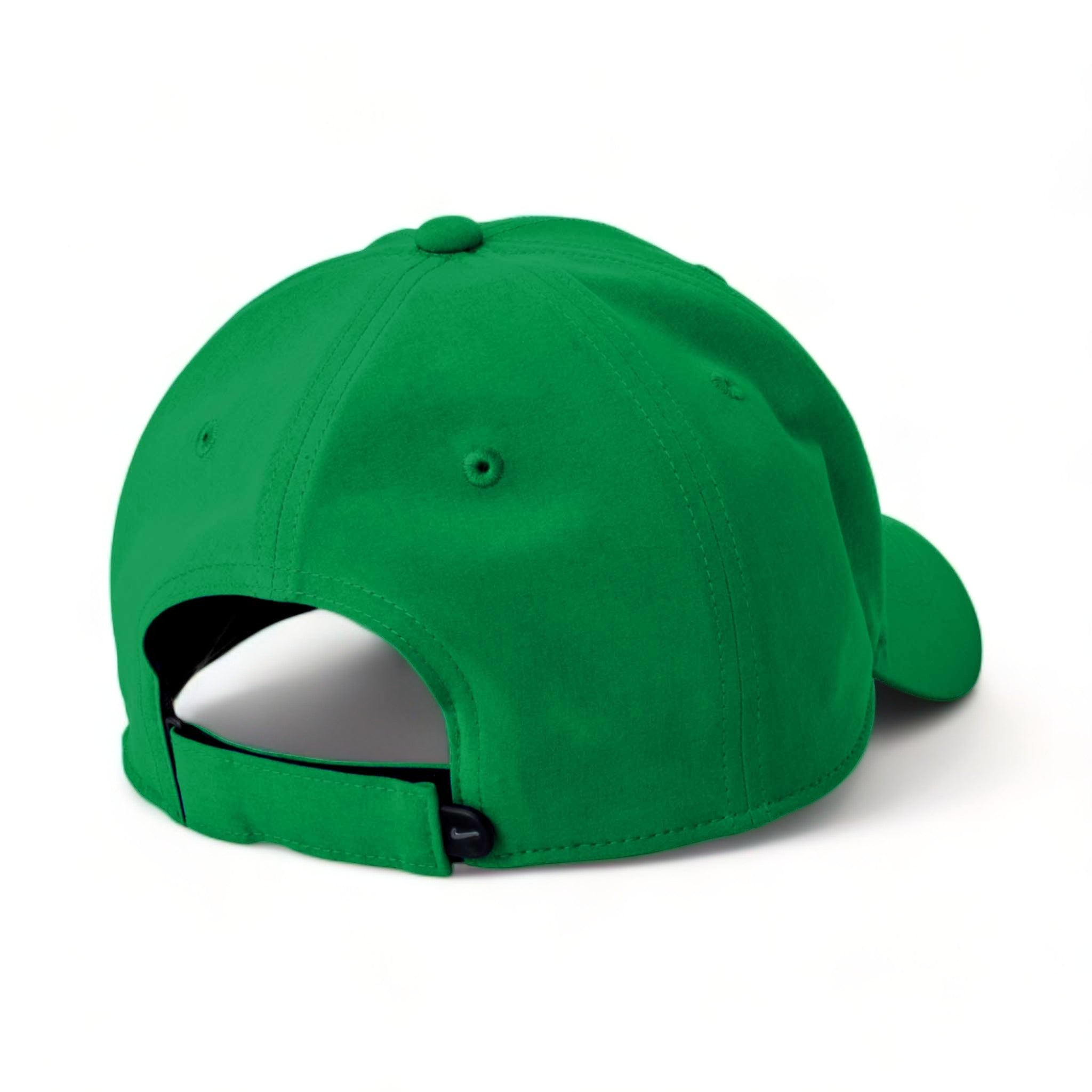 Back view of Nike NKFB6447 custom hat in apple green