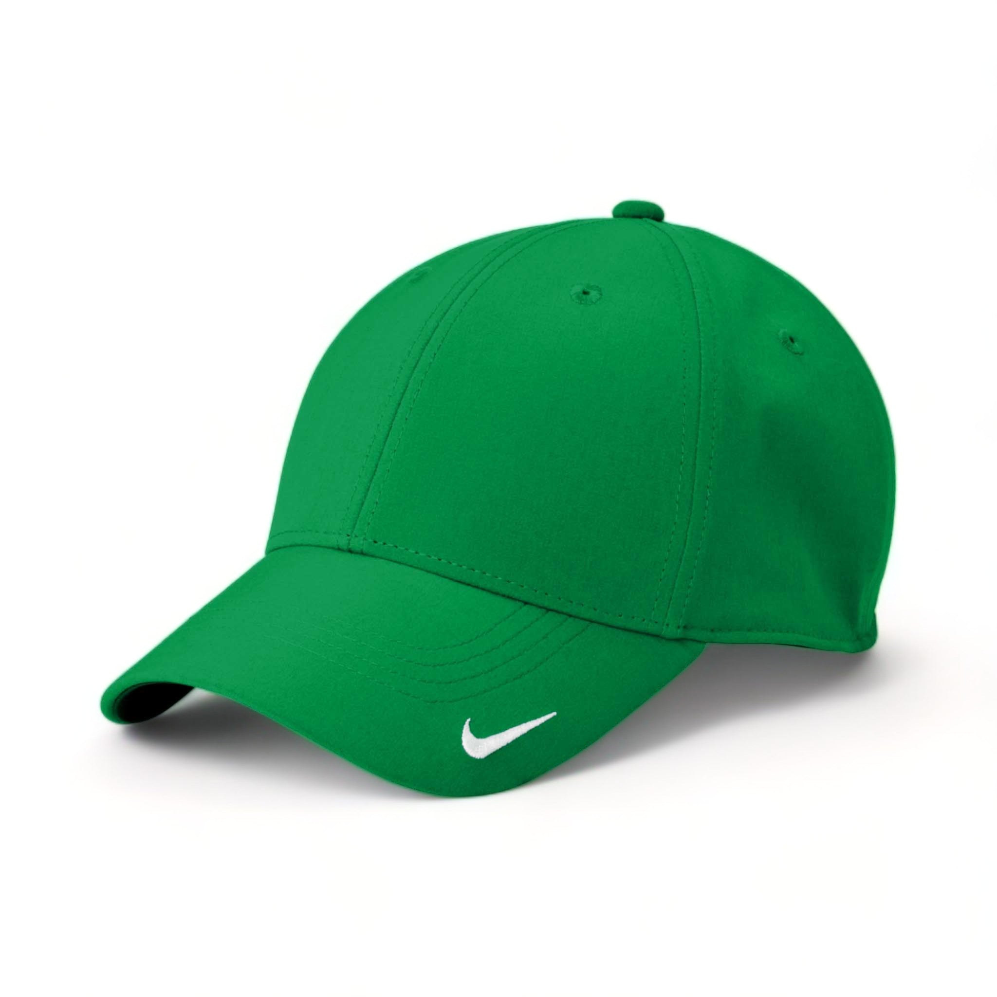Side view of Nike NKFB6447 custom hat in apple green