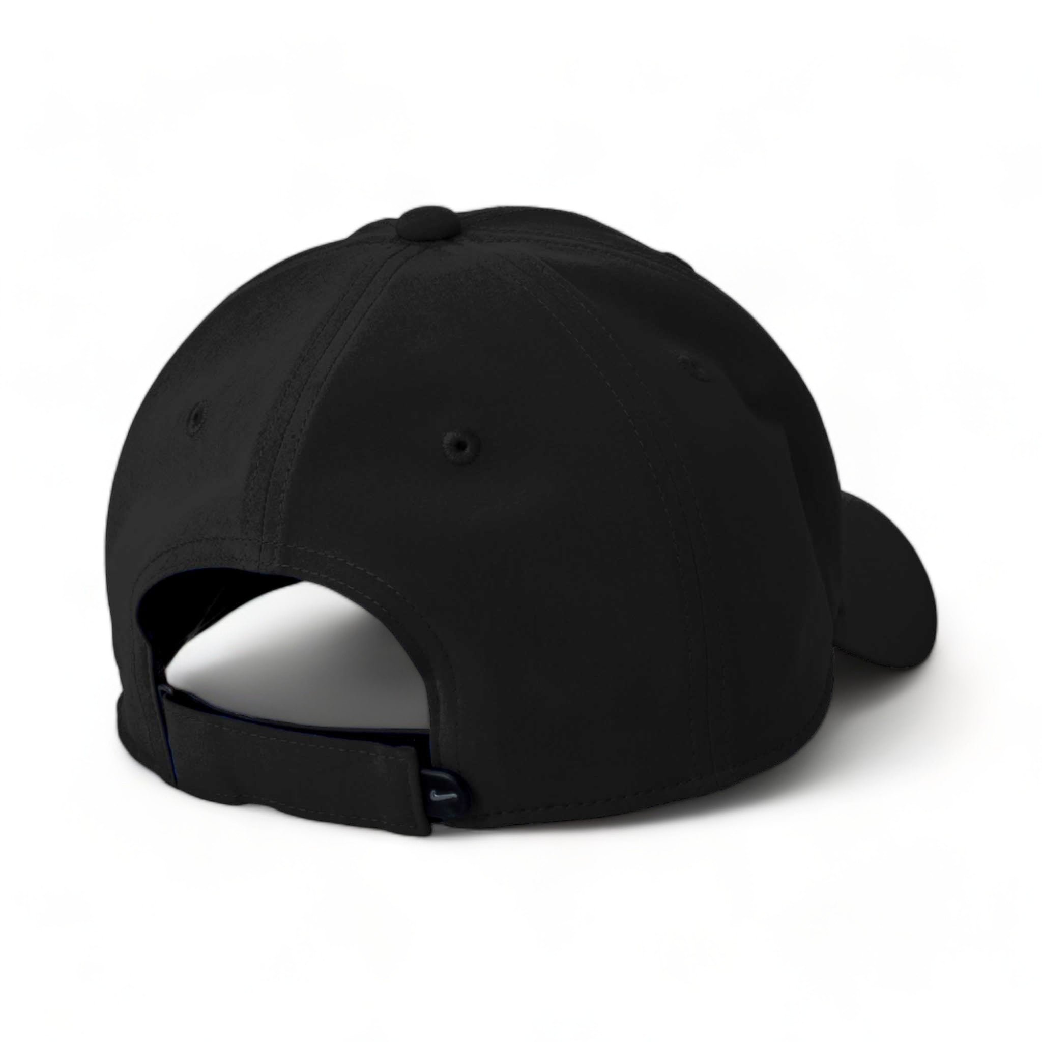 Back view of Nike NKFB6447 custom hat in black