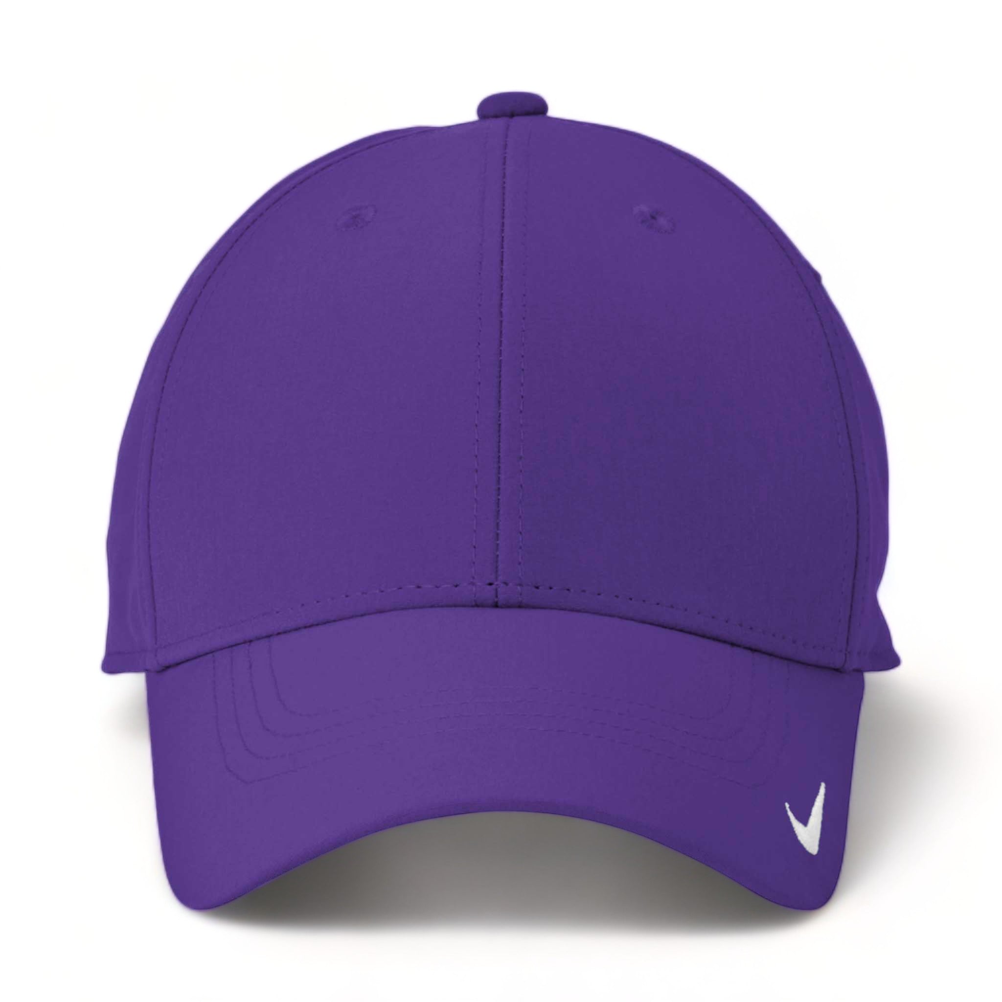 Front view of Nike NKFB6447 custom hat in court purple