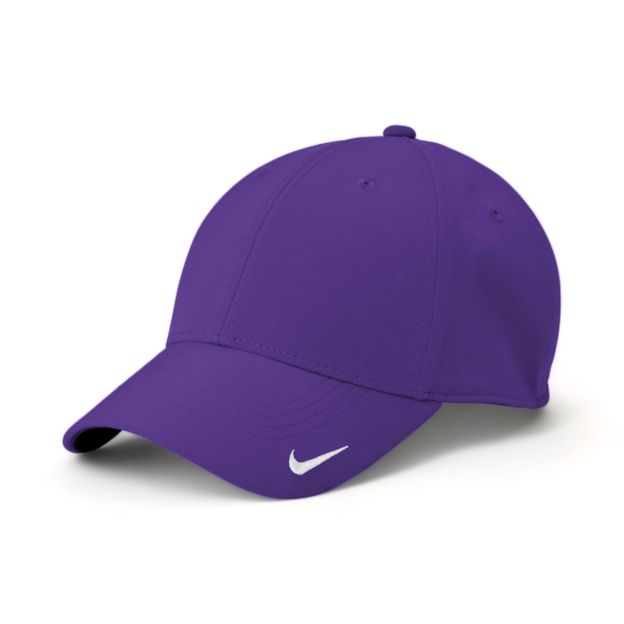 Side view of Nike NKFB6447 custom hat in court purple