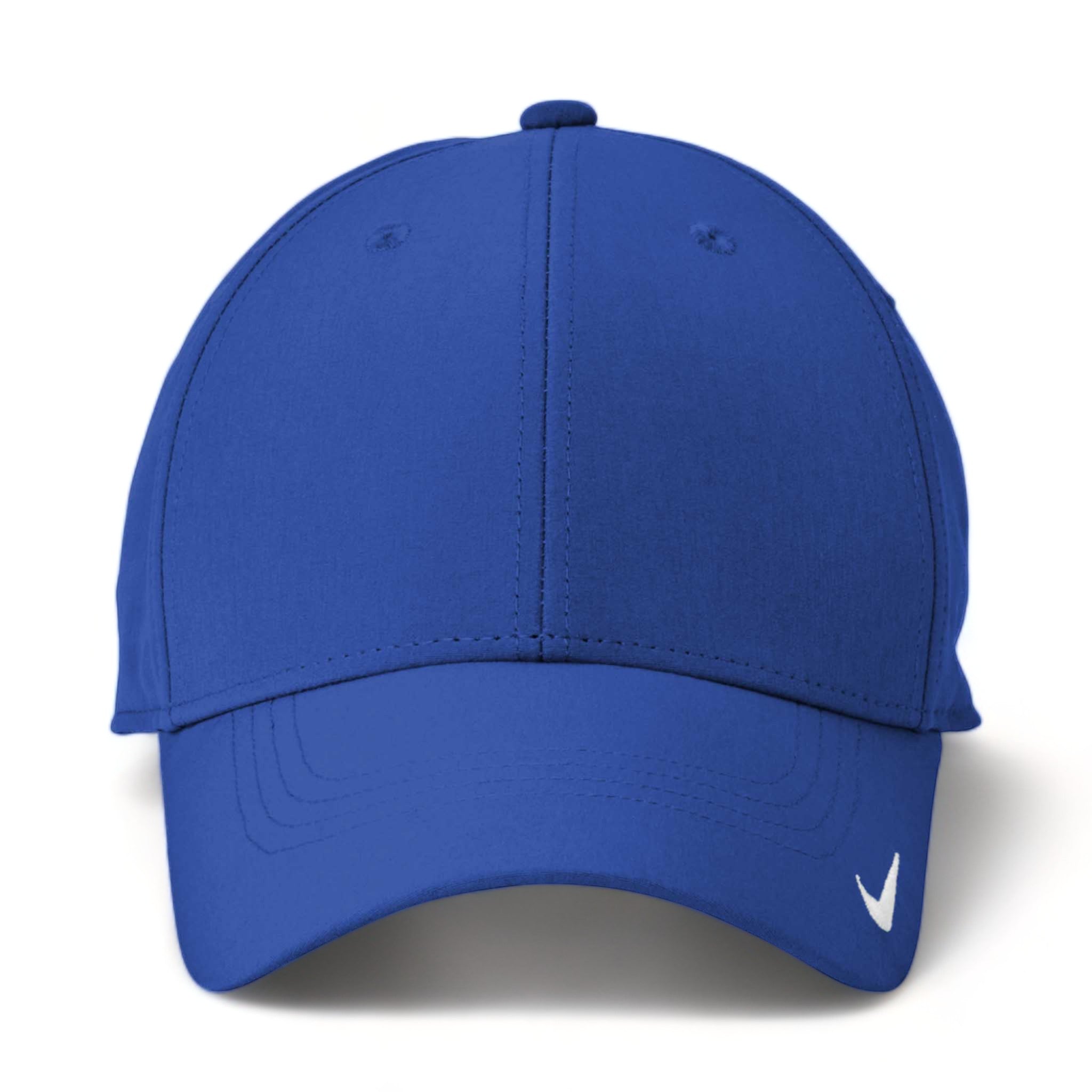 Front view of Nike NKFB6447 custom hat in game royal